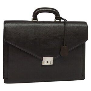 BURBERRY Business Bag Leather Brown Auth bs25430